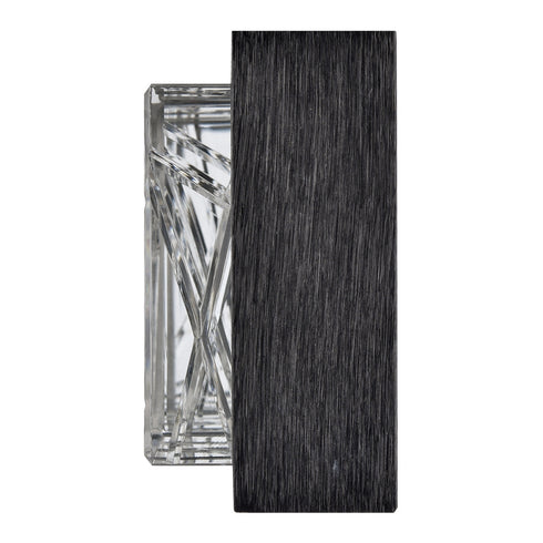 ZEEV Lighting Lucus 36 Inch LED Crystal Wall Sconce in Satin Brushed Black Model: VL11515-LED-36B-SBB