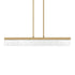 Zeev Lighting LUCUS LED 3CCT 43 Inch Thick Engraved Crystals in Aged Brass Linear Pendant Model: PL11501-LED-43-AGB