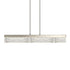 Zeev Lighting LUCUS LED 3CCT 43 Inch Thick Engraved Crystals in Aged Brass Linear Pendant Model: PL11501-LED-43-AGB