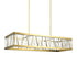 Zeev Lighting LUCUS LED 3CCT 48 Inch Thick Engraved Crystals in Aged Brass Rectangular Chandelier Model: CD11522-LED-AGB
