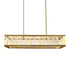 Zeev Lighting LUCUS LED 3CCT 48 Inch Thick Engraved Crystals in Aged Brass Rectangular Chandelier Model: CD11522-LED-AGB