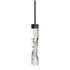 Zeev Lighting MAMADIM 1 Light LED 3CCT 1 Light 2 Inch x2 Inch Carved Crystal in Aged Brass Mini Pendant Model: MP11301-LED-2x2-AGB