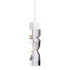 Zeev Lighting MAMADIM 1 Light LED 3CCT 1 Light 2 Inch x2 Inch Carved Crystal in Aged Brass Mini Pendant Model: MP11301-LED-2x2-AGB