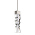 Zeev Lighting MAMADIM 1 Light LED 3CCT 1 Light 2 Inch x2 Inch Carved Crystal in Aged Brass Mini Pendant Model: MP11301-LED-2x2-AGB