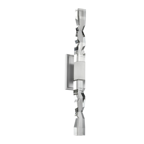 Zeev Lighting MAMADIM 2 Light LED 3CCT 2 Light 2 Inch x2 Inch Carved Crystals Matte White Duo Wall Sconce in Aged Brass Finish Model: WS11317-LED-2-2x2-AGB