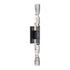 Zeev Lighting MAMADIM 2 Light LED 3CCT 2 Light 2 Inch x2 Inch Carved Crystals Matte White Duo Wall Sconce in Aged Brass Finish Model: WS11317-LED-2-2x2-AGB