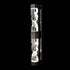 Zeev Lighting MAMADIM 4 Light LED 3CCT 4 Light 36 Inch Unique 3 Inch x3 Inch Carved Crystals Luxury in Satin Brushed Black Linear Vani Model: VL11333-LED-36-3x3-SBB