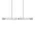Zeev Lighting MAMADIM 4 Light LED 3CCT 4 Light 49 Inch Unique 3 Inch x3 Inch Carved Crystals Luxury in Aged Brass Linear Pendant Model: PL11337-LED-49-3x3-AGB