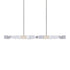 Zeev Lighting MAMADIM 4 Light LED 3CCT 4 Light 49 Inch Unique 3 Inch x3 Inch Carved Crystals Luxury in Aged Brass Linear Pendant Model: PL11337-LED-49-3x3-AGB