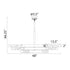 ZEEV Lighting Mamadim 48 Inch LED 6 Light Crystal Chandelier in Aged Brass Model: CD11341-LED-6-2x2-AGB