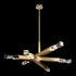 ZEEV Lighting Mamadim 60 Inch LED 6 Light Crystal Chandelier in Aged Brass Model: CD11349-LED-6-3x3-AGB