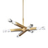 ZEEV Lighting Mamadim 60 Inch LED 6 Light Crystal Chandelier in Aged Brass Model: CD11349-LED-6-3x3-AGB