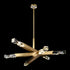 ZEEV Lighting Mamadim 60 Inch LED 6 Light Crystal Chandelier in Aged Brass Model: CD11349-LED-6-3x3-AGB