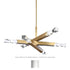 ZEEV Lighting Mamadim 60 Inch LED 6 Light Crystal Chandelier in Polished Nickel Model: CD11351-LED-6-3x3-PN