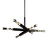 ZEEV Lighting Mamadim 60 Inch LED 6 Light Crystal Chandelier in Satin Black in Satin Brushed Black Finish Model: CD11352-LED-6-3x3-SBB