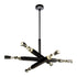 ZEEV Lighting Mamadim 60 Inch LED 6 Light Crystal Chandelier in Satin Black in Satin Brushed Black Finish Model: CD11352-LED-6-3x3-SBB