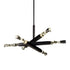 ZEEV Lighting Mamadim 60 Inch LED 6 Light Crystal Chandelier in Satin Black in Satin Brushed Black Finish Model: CD11352-LED-6-3x3-SBB