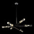 ZEEV Lighting Mamadim 60 Inch LED 6 Light Crystal Chandelier in Satin Black in Satin Brushed Black Finish Model: CD11352-LED-6-3x3-SBB