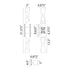 ZEEV Lighting Mamadim LED 3 Inch x3 Inch Single Crystal Duo Wall Sconce in Polished Nickel Model: WS11323-LED-2-3x3-PN