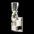 ZEEV Lighting Mamadim LED 3 Inch x3 Inch Single Crystal Wall Sconce in Polished Nickel Model: WS11315-LED-1-3x3-PN