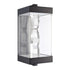 ZEEV Lighting Mamadim Outdoor 18 Inch Crystal Wall Sconce in Matte Black Model: EW11363-LED-4-2x2-MBK