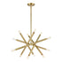 ZEEV Lighting MANDELORIAN 12 Light 32 Inch Inch Adjustable Satin Brushed Black Sputnik Chandelier in Matte Black Finish Model: CD10038-12-MBK
