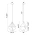 Zeev Lighting MOONBOW 3 Light 3 Light 21 Inch Architectural Glass in Satin Brushed Black Chandelier Model: CD10029-3-SBB