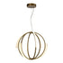 ZEEV Lighting MOONLIGHT 6 Light LED 22 Inch in Aged Brass Geometrical Sphere Styled Chandelier Model: CD10348-LED-AGB