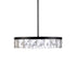 ZEEV Lighting Odraz 32 Inch Infused Clear Crystal LED Chandelier in Satin Black in Satin Brushed Black Finish Model: CD11806-LED-32-SBB