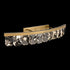 ZEEV Lighting Odraz 45 Inch Infused Clear Crystal Curved LED Vanity in Aged Brass Model: VL11819-LED-45-AGB