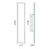 ZEEV Lighting Oluk 28 Inch Sleek Designer LED Wall Sconce in Brushed Aluminum Model: EW10503-LED-28-AL