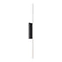 ZEEV Lighting Oluk 35 Inch Sleek Designer LED Wall Sconce in Matte Black in Oxide Black Finish Model: EW10506-LED-35-BX