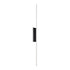 ZEEV Lighting Oluk 47 Inch Sleek Designer LED Wall Sconce in Matte Black in Oxide Black Finish Model: EW10508-LED-47-BX