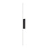 ZEEV Lighting Oluk 47 Inch Sleek Designer LED Wall Sconce in Matte Black in Oxide Black Finish Model: EW10508-LED-47-BX