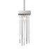 Zeev Lighting WATERFALL 1 Light 1 Light 6 Inch Round in Aged Brass Convertible Flush Crystal Mini Pendant Light Model: MP40047-1-AGB