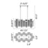 Zeev Lighting WATERFALL 16 Light 16 Light Cityscape in Aged Brass Crystal Chandelier Model: CD10415-16-AGB