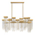 Zeev Lighting WATERFALL 16 Light 16 Light Cityscape in Aged Brass Crystal Chandelier Model: CD10415-16-AGB