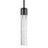 ZEEV Lighting ZIGRINA 10 Inch LED 3CCT Clear Dome Glass Pendant Light and in Satin Brushed Black with Nickel Metal Finish Model: P11704-LED-SBB-K-PN-G12