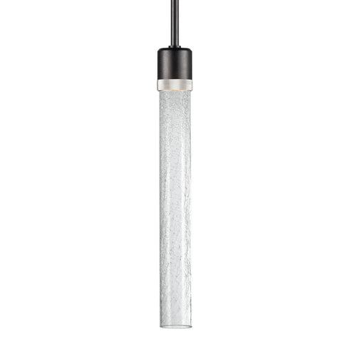 ZEEV Lighting ZIGRINA 10 Inch LED 3CCT Clear Dome Glass Pendant Light and in Satin Brushed Black with Nickel Metal Finish Model: P11704-LED-SBB-K-PN-G12