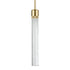 ZEEV Lighting ZIGRINA 3 Inch LED 3CCT Vertical Cylindrical Pendant Light 12 Inch Clear Glass and in Aged Brass Finish Model: P11701-LED-AGB-G1