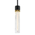 ZEEV Lighting ZIGRINA 3 Inch LED 3CCT Vertical Cylindrical Pendant Light 12 Inch Clear Glass and in Aged Brass Finish Model: P11701-LED-AGB-G1