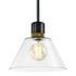 ZEEV Lighting ZIGRINA 3 Inch LED 3CCT Vertical Cylindrical Pendant Light 12 Inch Clear Glass and in Aged Brass Finish Model: P11701-LED-AGB-G1