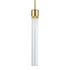 ZEEV Lighting ZIGRINA 3 Inch LED 3CCT Vertical Cylindrical Pendant Light 12 Inch Clear Glass and in Aged Brass Finish Model: P11701-LED-AGB-G1