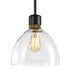 ZEEV Lighting ZIGRINA 3 Inch LED 3CCT Vertical Cylindrical Pendant Light 12 Inch Clear Glass and in Aged Brass Finish Model: P11701-LED-AGB-G1