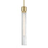 ZEEV Lighting ZIGRINA 8 Inch E26 Clear Globe Glass Pendant Light and in Aged Brass Metal Finish Model: P11705-E26-AGB-G11