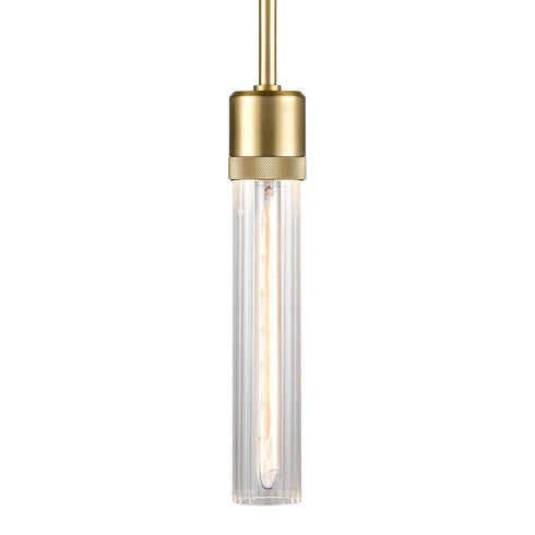 ZEEV Lighting ZIGRINA 8 Inch E26 Clear Globe Glass Pendant Light and in Aged Brass Metal Finish Model: P11705-E26-AGB-G11