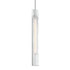ZEEV Lighting ZIGRINA 8 Inch E26 Clear Globe Glass Pendant Light and in Matte White Metal Finish Model: P11706-E26-MW-G11