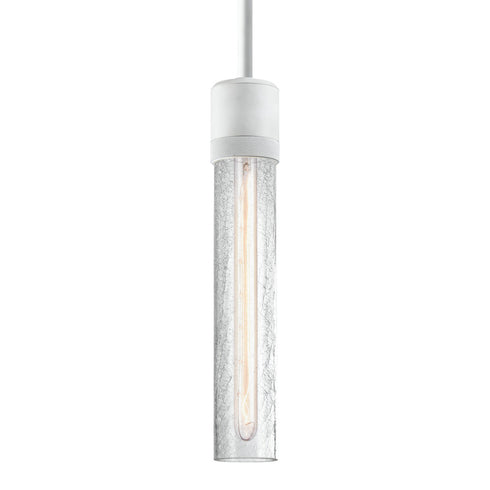 ZEEV Lighting ZIGRINA 8 Inch E26 Clear Globe Glass Pendant Light and in Matte White Metal Finish Model: P11706-E26-MW-G11