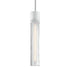 ZEEV Lighting ZIGRINA 8 Inch E26 Clear Globe Glass Pendant Light and in Matte White Metal Finish Model: P11706-E26-MW-G11