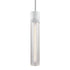 ZEEV Lighting ZIGRINA 8 Inch E26 Clear Globe Glass Pendant Light and in Matte White Metal Finish Model: P11706-E26-MW-G11